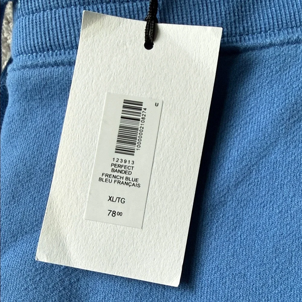 NWT Aritzia Perfect Banded Sweatpants - French Blue XL - Picture 2 of 3